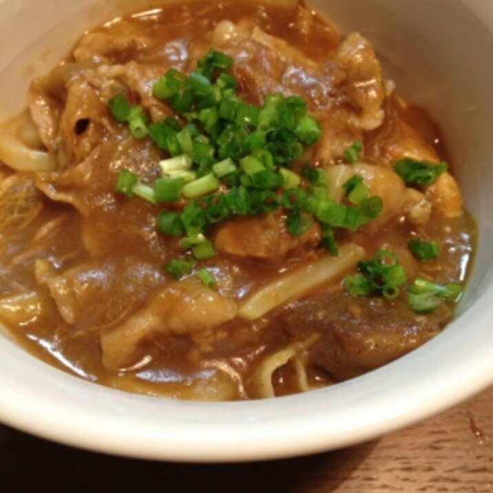 和風豚バラのカレーうどん